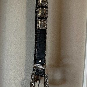 Womens Bling Country Buckle Belt